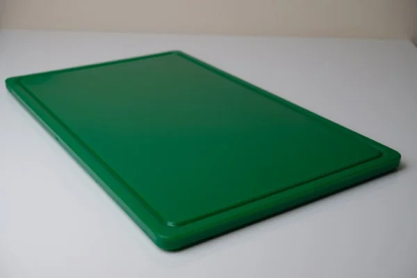 Antimicrobial Snijplank HDPE met sapgeul groen L325xB265xH14mm