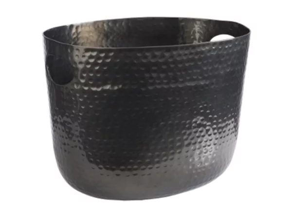 Seau à champagne black hammered L300xB235xH230mm 7L